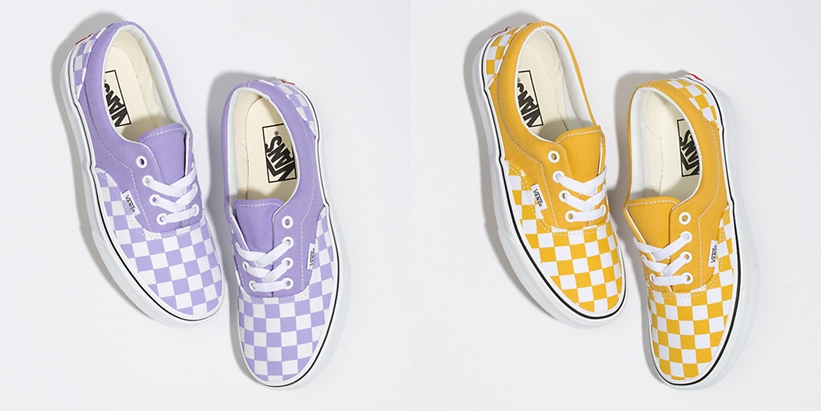 VANS CHECKERBOARD ERA "VIOLET TULIP/YOLK YELLOW" (バンズ チェッカーボード エラ)