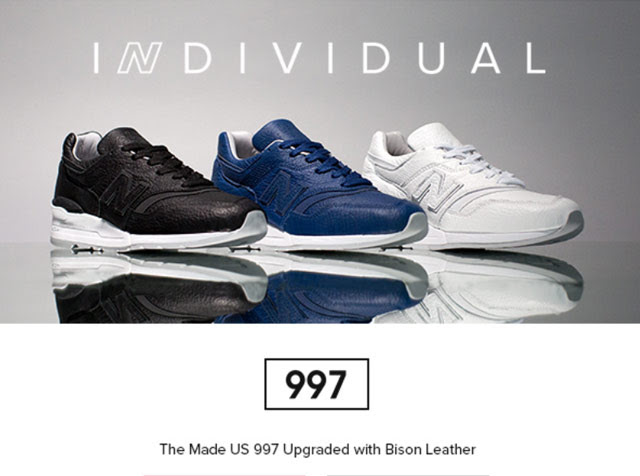 3/15発売！New Balance M997 BSN/BSO/BIS “Bison Leather Pack” (ニューバランス)