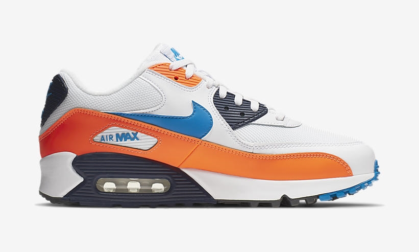 nike air max 90 essential orange blue