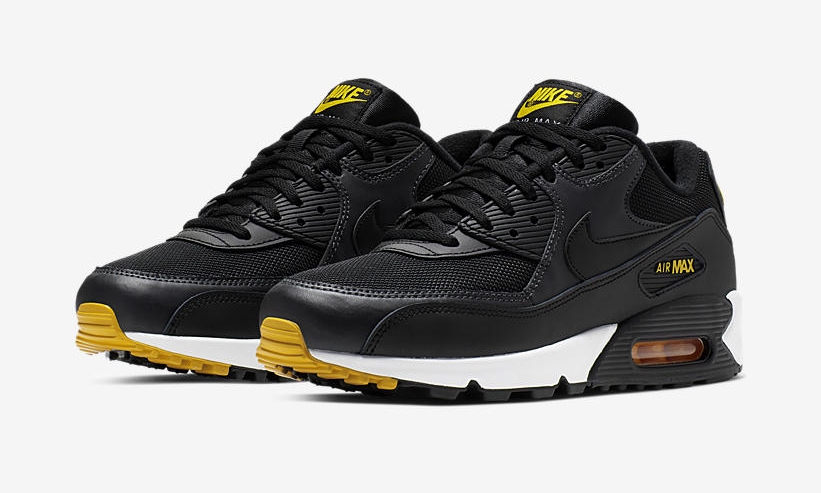 air max 90 essential black and yellow