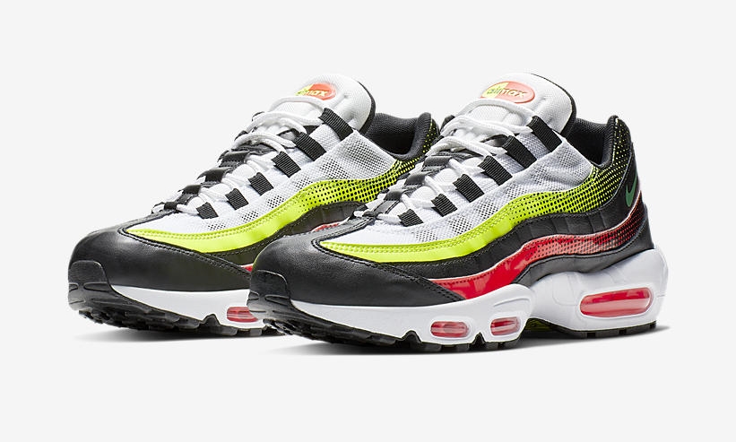 【オフィシャルイメージ】ナイキ エア マックス 95 SE “ブラック/ホワイト/ボルト/ソーラーレッド” (NIKE AIR MAX 95 SE “Black/White/Volt/Solar Red”) [AJ2018-004]