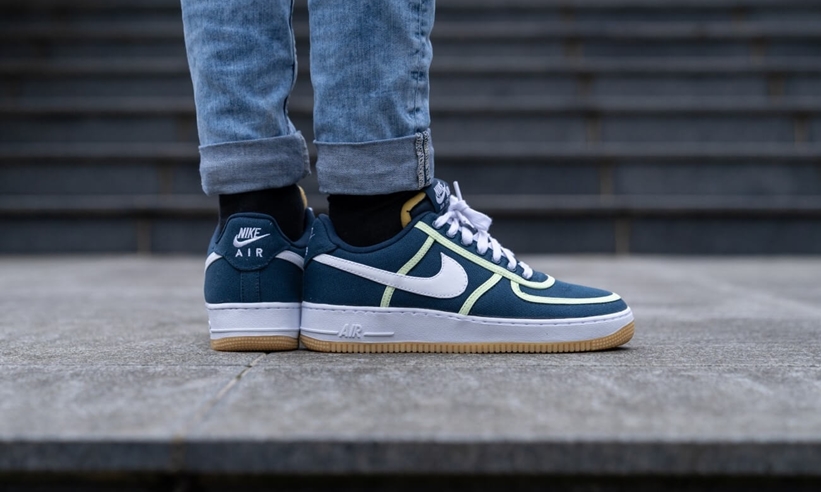 ナイキ エア フォース 1 07 ロー プレミアム “アーモリーネイビー/ホワイト/ボルト” (NIKE AIR FORCE 1 07 LOW PREMIUM “Armory Navy/White/Volt”) [CI9349-400]