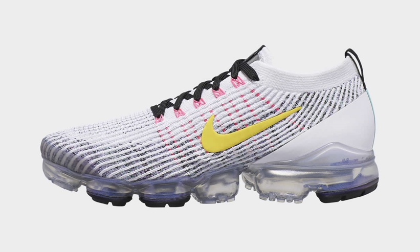 4月発売！ナイキ エア ヴェイパーマックス 3.0 フライニット “ホワイト/ピンク/イエロー” (NIKE AIR VAPORMAX 3.0 FLYKNIT “White/Pink/Yellow”) [AJ6900-103]