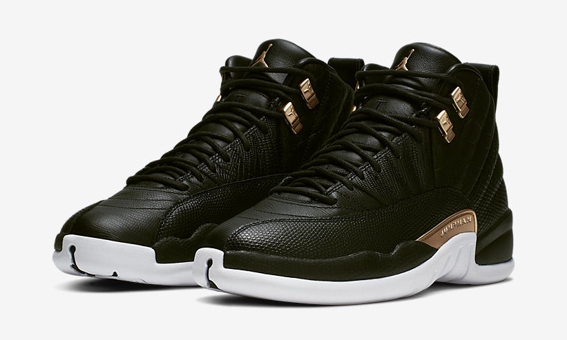 ナイキ ウィメンズ エア ジョーダン 12 “ブラック/メタリックゴールド/ホワイト” (NIKE WMNS AIR JORDAN 12 “Black/Metallic Gold/White”) [AO6068-007]