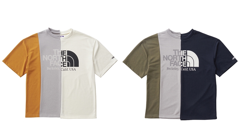 the north face asymmetry logo tee