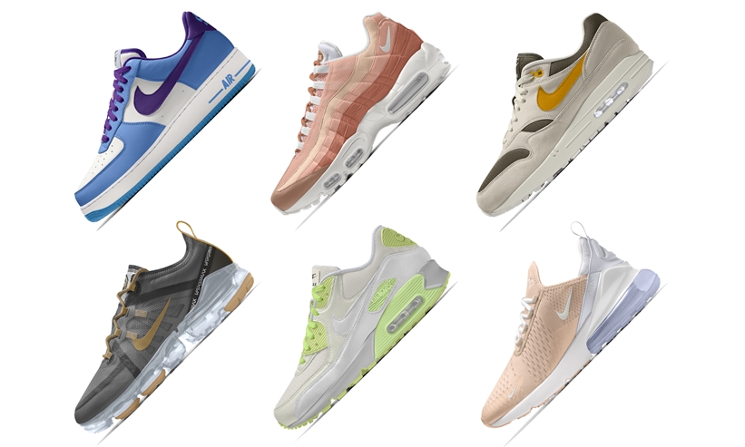 【NIKE iD】ウィメンズ 6モデルが一斉カスタマイズ！NIKE AIR FORCE 1 LOW/AIR MAX 1-90-95-270/AIR VAPORMAX 2019 (ナイキ エア フィース 1 ロー/マックス/ヴェイパーマックス 2019)