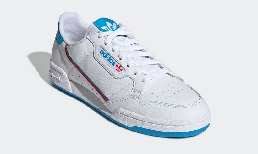 3/21発売！adidas Originals CONTINENTAL 80 “White/Shock Cyan” (アディダス オリジナルス コンチネンタル 80 “ホワイト/ショックシアン”）[EF2942]