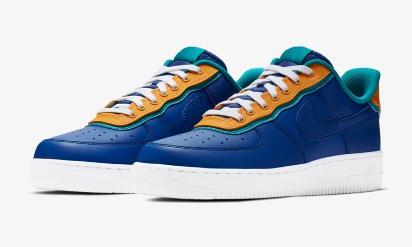 【オフィシャルイメージ】ナイキ エア フォース 1 07 ロー 1 “インディゴフォース/キャニオンゴールド” (NIKE AIR FORCE 1 07 LOW 1 “Indigo Force/Canyon Gold”) [AO2439-401]