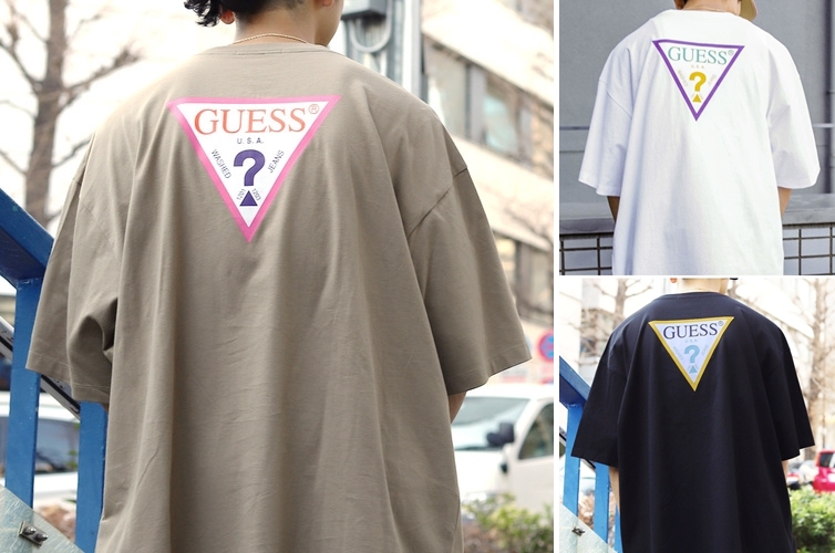 web限定！GUESS × FREAK’S STORE 別注 スーパービッグシルエット カラーロゴTEEが4月中旬発売 (ゲス フリークスストア)