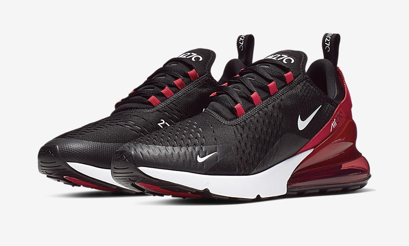 【オフィシャルイメージ】ナイキ エア マックス 270 “ブラック/レッド” (NIKE AIR MAX 270 “Black/Red”) [AH8050-022]