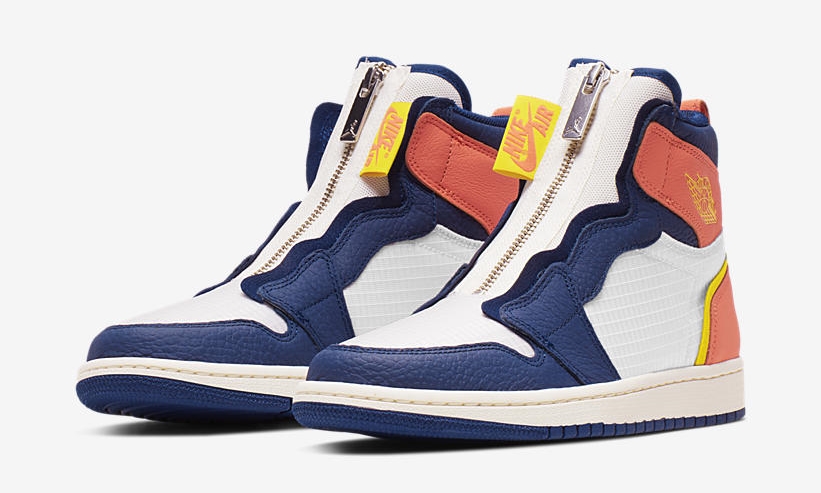 【オフィシャルイメージ】ナイキ ウィメンズ エア ジョーダン 1 ハイ ジップ “セイル/ブライトシトロン” (NIKE WMNS AIR JORDAN 1 HIGH Zip “Sail/Bright Citron”) [AQ3742-100]