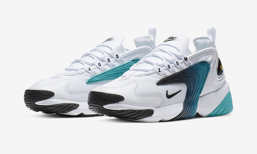 ナイキ ズーム 2K “ホワイト/ブラック/ティールノーブル” (NIKE ZOOM 2K “White/Black/Teal Nebula”) [AO0269-106]