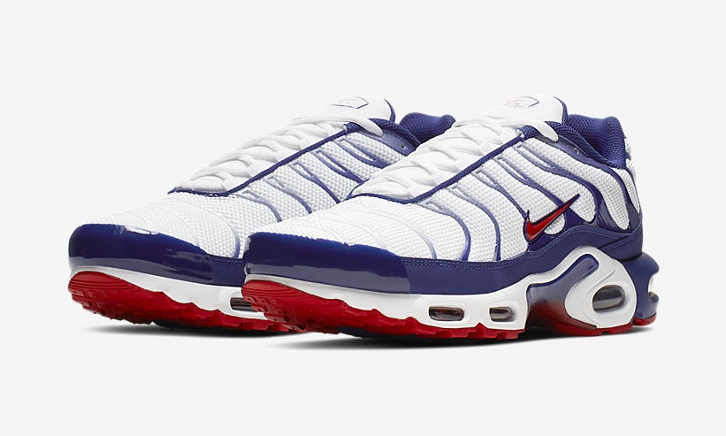 【オフィシャルイメージ】ナイキ エア マックス プラス “ホワイト/ネイビー/レッド” (NIKE AIR MAX PLUS “White/Navy/Red”) [CJ9928-100]