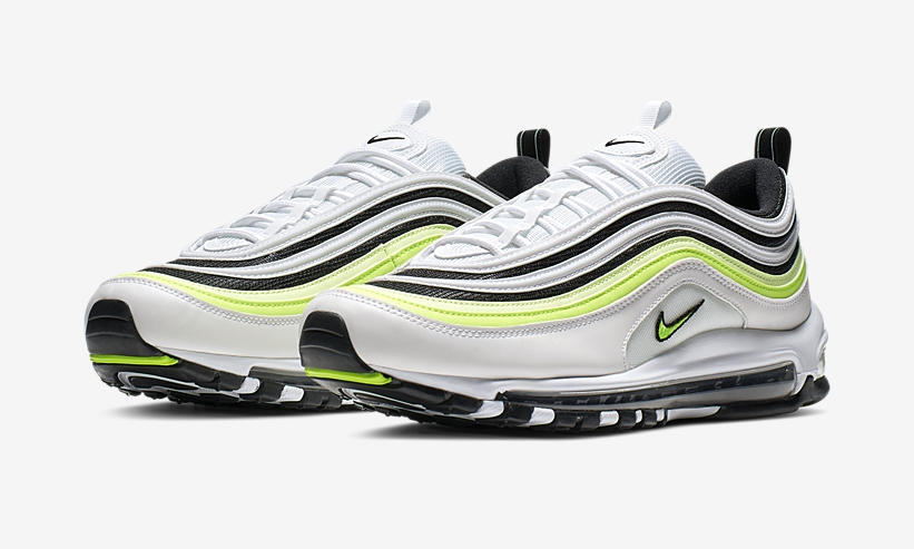 【オフィシャルイメージ】ナイキ エア マックス 97 SE “ホワイト/ブラック/ボルト” (NIKE AIR MAX 97 SE “White/Black/Volt”) [AQ4126-101]