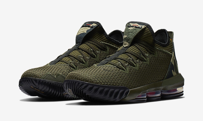 4/10発売！ナイキ レブロン 16 ロー “カーゴカーキ/ブラック/ニュートラルオリーブ” (NIKE LEBRON 16 LOW “Cargo Khaki/Black/Neutral Olive”) [CI2668-300]