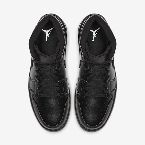 jordan 1 mid triple black 2019