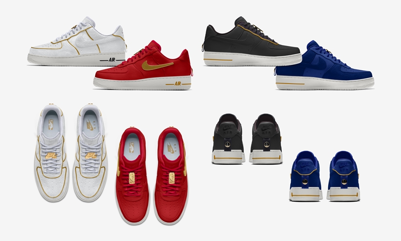 【NIKE iD】レザー/スエードのオプションとメタリックゴールドのパイピングが注目！NIKE AIR FORCE 1 LOW PREMIUM (ナイキ エア フィース 1 ロー プレミアム)