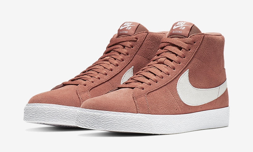 ナイキ SB ズーム ブレーザー ミッド “ダスティパーチ/ホワイト” (NIKE SB ZOOM BLAZER MID “Dusty Peach/White”) [864349-201]