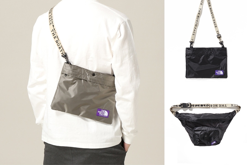 THE NORTH FACE PURPLE LABEL 2019 S/S “Lightweight Logo Tape Shoulder Bag/Waist Bag” (ザ・ノース・フェイス パープルレーベル 2019年 春夏モデル) [NN7917N/NN7918N]
