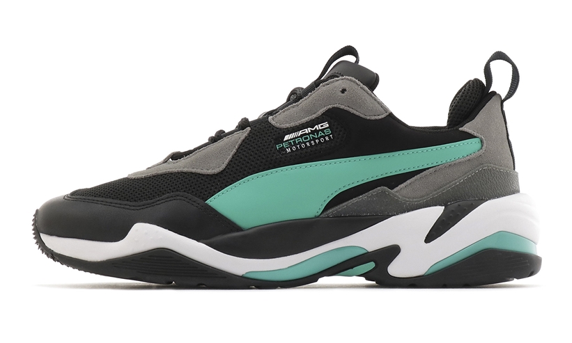 4/15発売！MERCEDES AMG PETRONAS MOTORSPORT × PUMA THUNDER “Black” (メルセデス・アーマーゲー・ペトロナス・モータースポーツ プーマ サンダー “ブラック”) [339904-01]