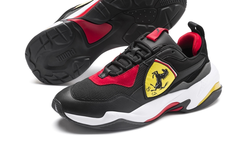 4/15発売！Ferrari × PUMA THUNDER “Puma Black/Rosso Corsa” (フェラーリ プーマ サンダー “ブラック/ロッソ”) [339869-01]