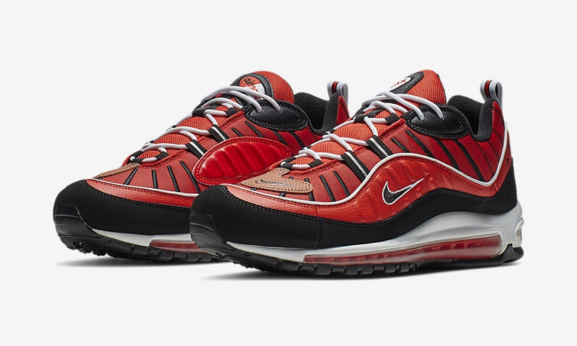 4/18発売！ナイキ エア マックス 98 "レッド/ブラック" (NIKE AIR MAX 98 "Red/Black") [640744-604]