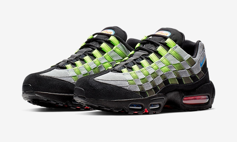 【オフィシャルイメージ】ナイキ エア マックス 95 ウーブン "グレー/ボルト" (NIKE AIR MAX 95 WOVEN "Grey/Volt") [AQ0764-001]