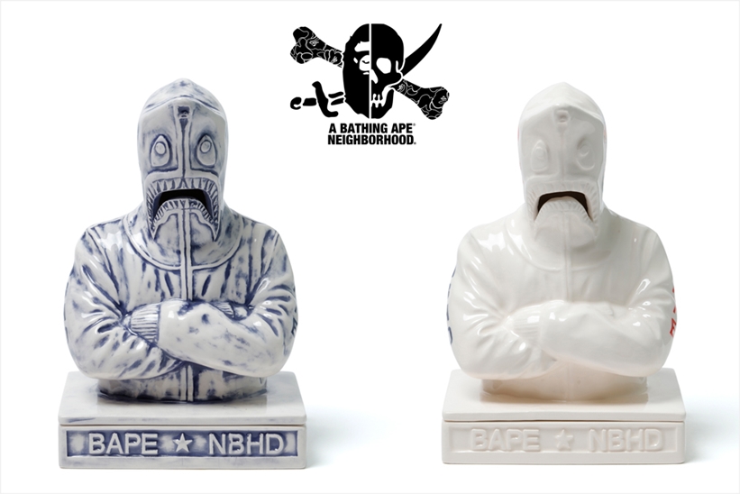 NEIGHBORHOOD × A BATHING APE コラボレーションによるインセンスチャンバー「SHARK INCENSE CHAMBER」が4/20発売 (ネイバーフッド ア ベイシング エイプ)