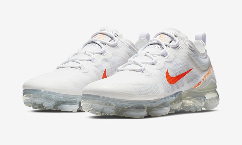 nike vapormax 2019 white orange