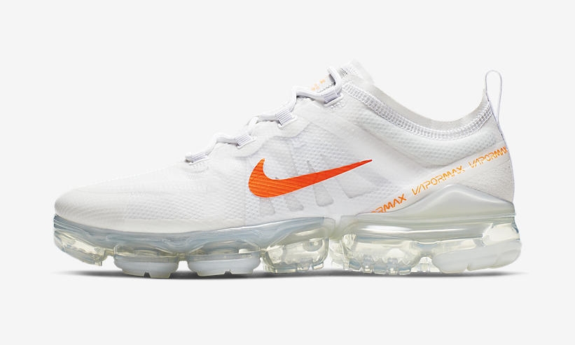 nike vapormax 2019 white orange