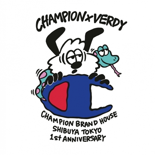 VERDYデザインコラボ！チャンピオン ブランドハウス シブヤ トウキョウ「CHAMPION BRAND HOUSE SHIBUYA TOKYO 1st ANNIVERSARY」が4/27～5/6 展開！