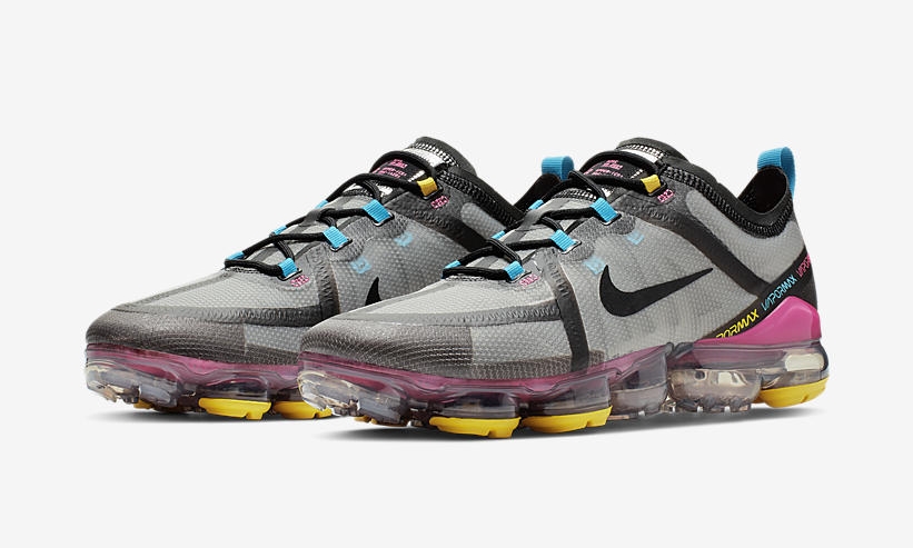 ナイキ エア エア ヴェイパーマックス 2019 “グレー/ブラック/ピンク/イエロー” (NIKE AIR VAPORMAX 2019 “Grey/Black/Pink/Yellow”) [CI9891-200]