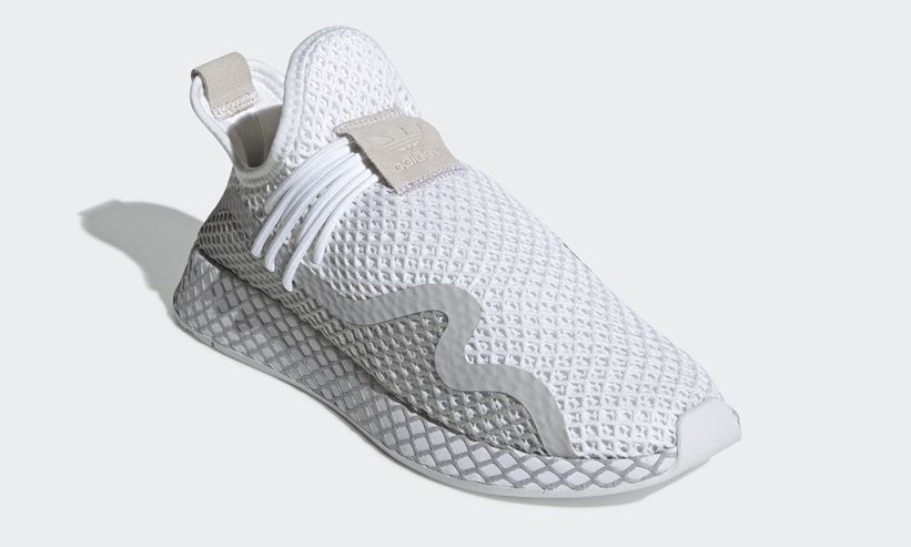 4/25発売！adidas Originals DEERUPT RUNNER S “White/Grey Two” (アディダス オリジナルス ディーラプト ランナー S “ホワイト/グレートゥー”) [DB2684]