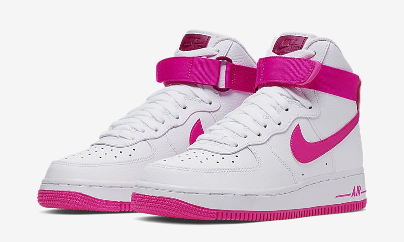 【オフィシャルイメージ】ナイキ ウィメンズ エア フォース 1 ハイ 07 LE "ホワイト/トゥルーベリー" (NIKE WMNS AIR FORCE 1 HIGH 07 LE "White/True Berry") [334031-110]