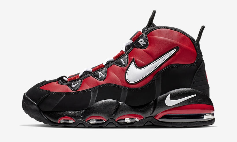 nike air max uptempo 95 red and black