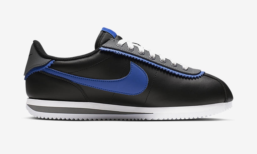 nike cortez black gray