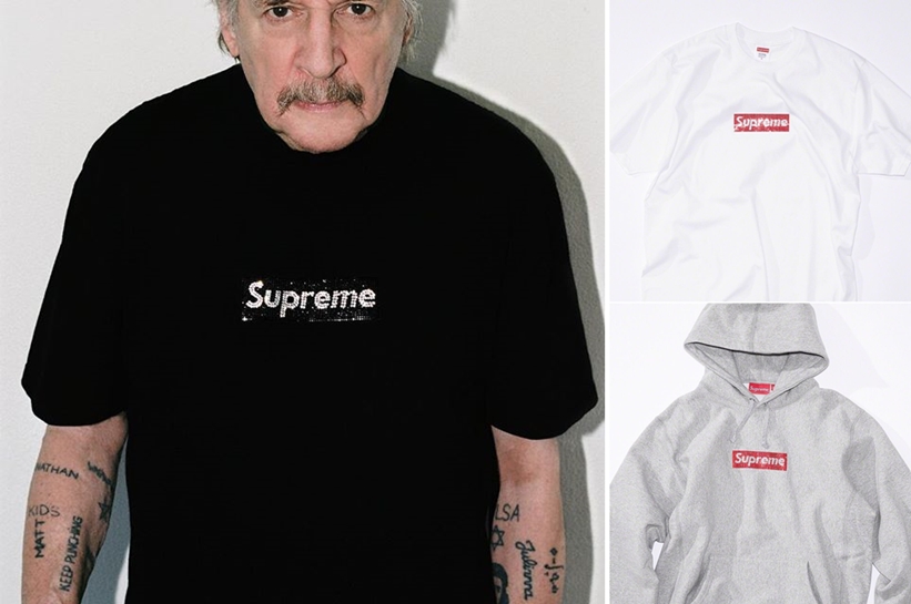 supreme swarovski boxlogo tee&hooded セット