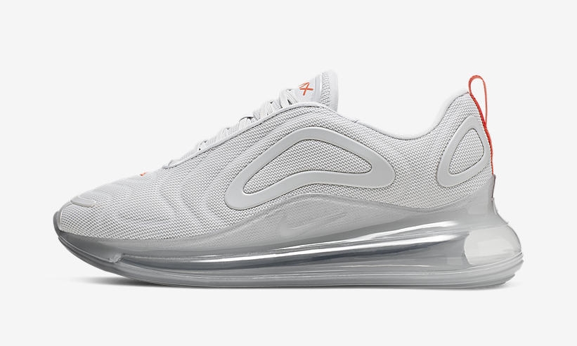 720 NIKE AIR MAX 720 Pure Platinum Team Orange CD7626 002 Fullress