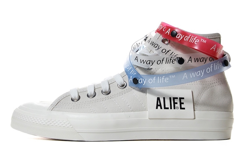 5/11発売！ALIFE × adidas Consortium NIZZA HI "White" (エーライフ アディダス コンソーシアム ニッツァ ハイ "ホワイト") [G27820]