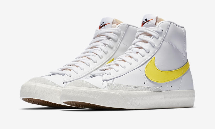 nike blazer mid 77 white yellow