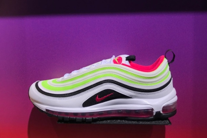 ナイキ エア マックス 97 エッセンシャル “ホワイト/ラッシュピンク/ボルト” (NIKE AIR MAX 97 ESSENTIAL “White/Rush Pink/Volt”) [CI9871-100]