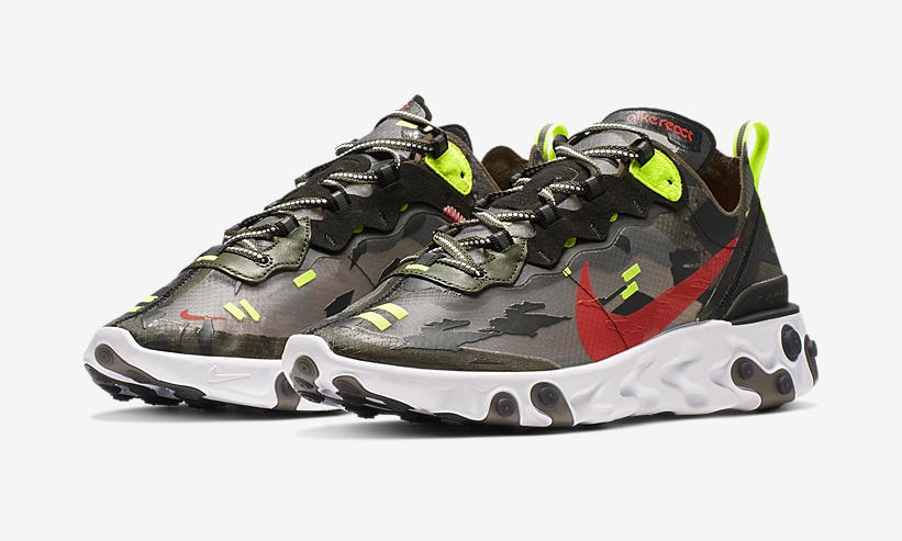 NIKE REACT ELEMENT 87 “Camo” "Medium Olive" (ナイキ リアクト エレメント 87 “カモ” "ミディアムオリーブ") [CJ4988-200]