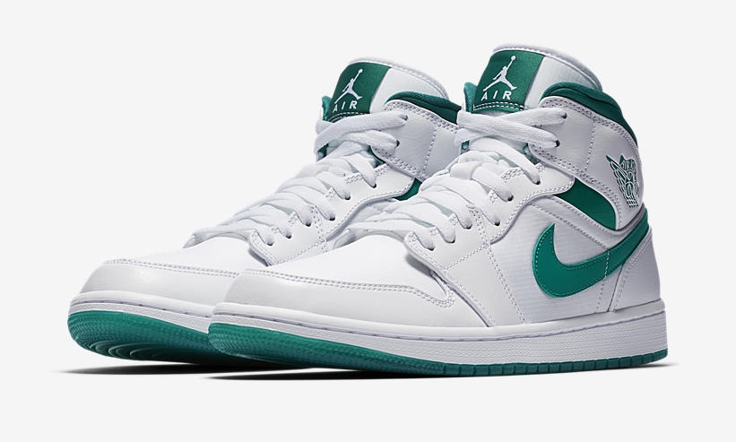 ナイキ エア ジョーダン 1 ミッド “ホワイト/ミスティックグリーン” (NIKE AIR JORDAN 1 MID “White/Mystic Green”) [CD6759-103]