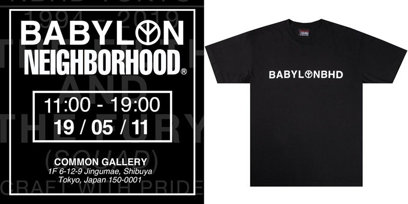 NEIGHBORHOOD × Babylon LA コラボ TEEが5/11発売 (ネイバーフッド バビロン)