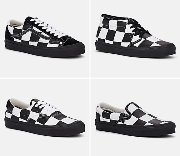 バーニーズ ニューヨーク × バンズ “ブラック/ホワイト チェッカーレザー” 4カラー (Barneys New York VANS “Black/White Checked Leather)