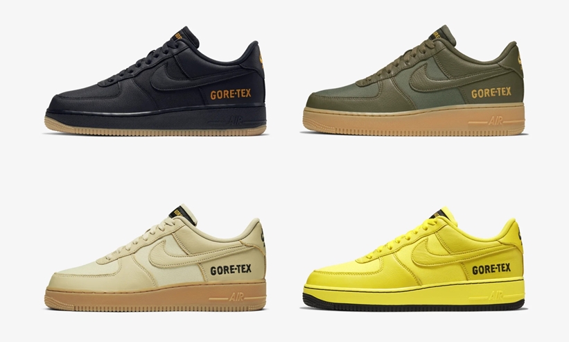 ナイキ エア フォース 1 LOW "ゴアテックス" (NIKE AIR FORCE 1 LOW "Gore-Tex") [CK2630-001,200,700,701]