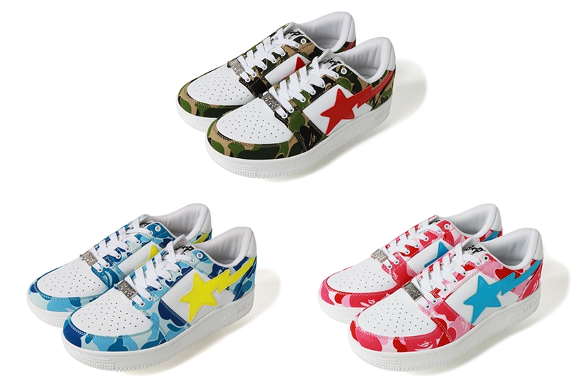 A BATHING APEからABC CAMO柄で仕上げた新作「BAPE STA LOW」が5/11発売 (ア ベイシング エイプ