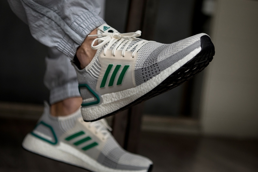 ultra boost white and green