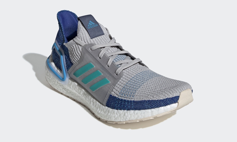 adidas ULTRA BOOST 19 “Grey Two/Shock Cyan” (アディダス コンソーシアム ウルトラ ブースト 19 “グレーツー/ショックシアン”) [F35240]