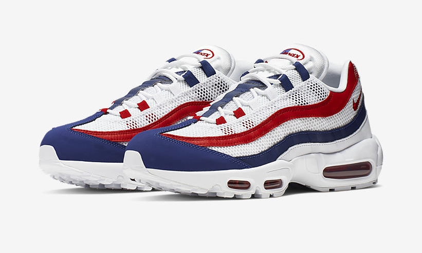 ナイキ エア マックス 95 “ホワイト/ジムレッド/ディープロイヤルブルー” (NIKE AIR MAX 95 “﻿White/Gym Red/Deep Royal Blue”) [CJ9926-100]